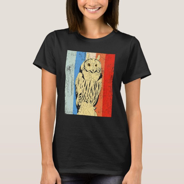 Camiseta Predator Bird Forest Retro Owl 1 (Frente)