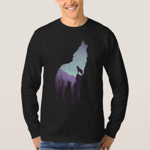 Camiseta Predator Forest Animal Natureza Selvagem Howling W