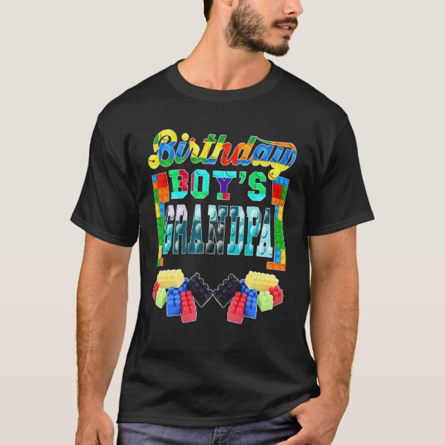 Camiseta Prédio Blocos Vovô Do Aniversário B Da (Frente)