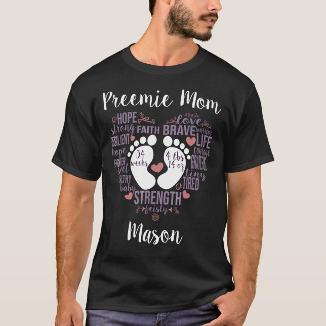 Camiseta Preemie Mamãe Mason Shirt (Frente)