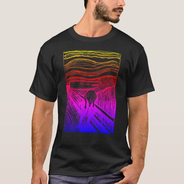 Camiseta Preencha o gritar edvard munch T Shirt (Frente)