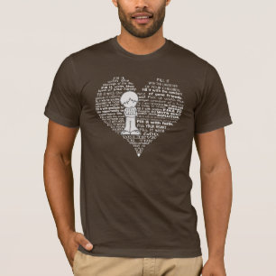 Camiseta Preencha Seu Coração-Letras Brancas