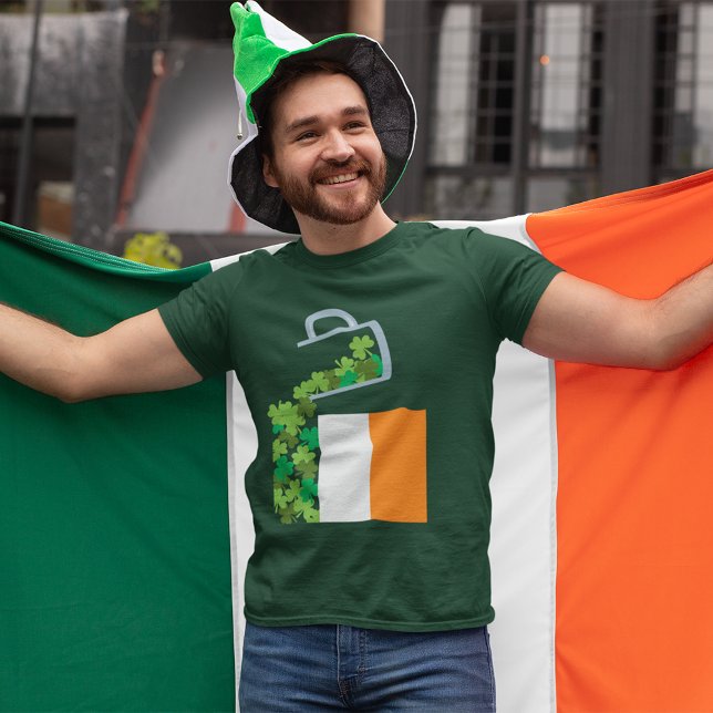 Camiseta Preenchimento da bandeira da Irlanda (Criador carregado)