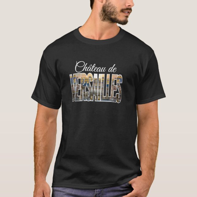 Camiseta Preenchimento de Palavras do Château de Versailles (Frente)