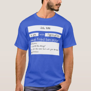 Camiseta Preenchimento personalizável nos feds disparados p