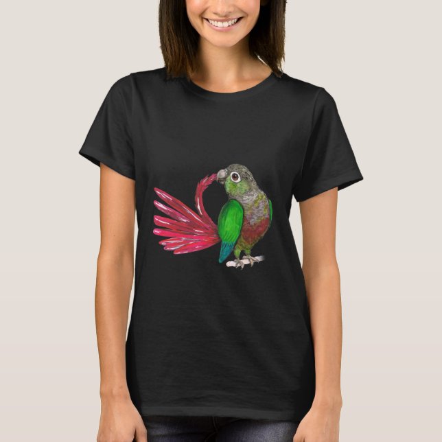 Camiseta Preening green-boeked-conure (Frente)