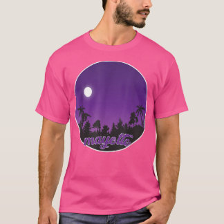 Camiseta prefeito à noite com Palms