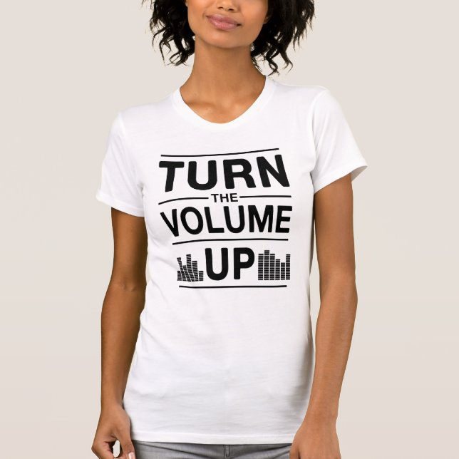 Camiseta Prefeito de Nova York Mamdani Aumente o Volume (Frente)