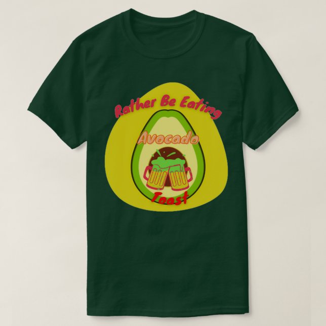 Camiseta Preferencialmente Comendo Sapo Avocado (Frente do Design)