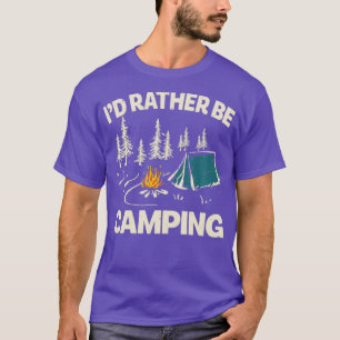 Camiseta PREFERENCIALMENTE De Identidade Está Acampando Des