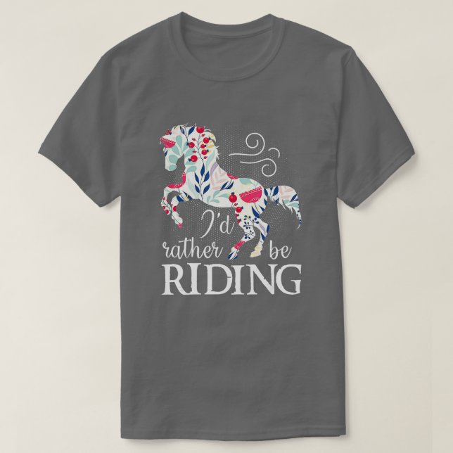 Camiseta Preferencialmente De Raio De Cavalo Que Está Andan (Frente do Design)