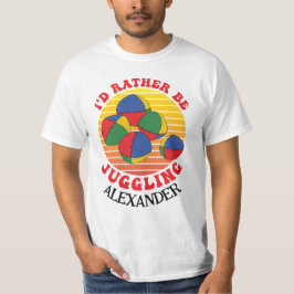 Camiseta Preferencialmente está malabarizando a citação do