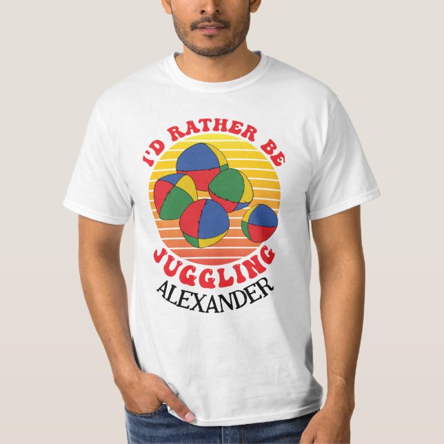 Camiseta Preferencialmente está malabarizando a citação do  (Frente)