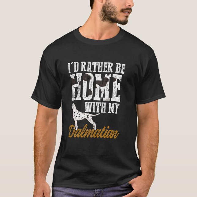 Camiseta Preferencialmente Estaria Em Casa Com Meu Cachorro (Frente)