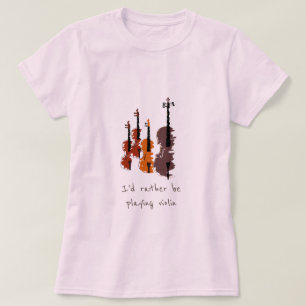 Camiseta preferencialmente estaria tocando violino