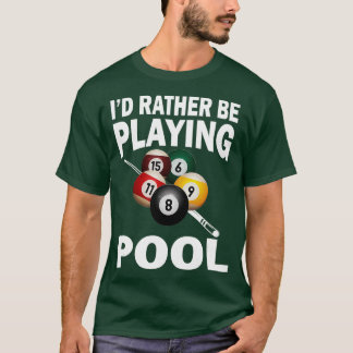 Camiseta Preferencialmente Id Está Jogando Piscina Engraçad