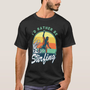 Camiseta Preferencialmente Id Surfing Surfer 70s 80s Sunset