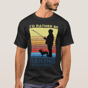 Camiseta Preferencialmente PESCANDO COM MEU PESCADOR DIVERT