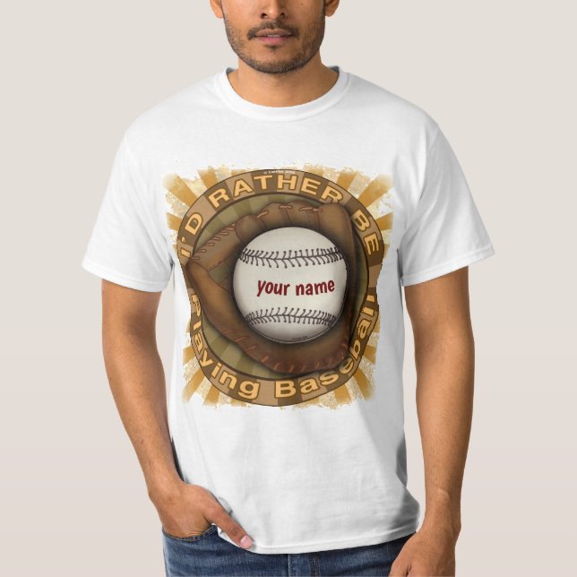 Camiseta Preferencialmente Play Baseball (Frente)