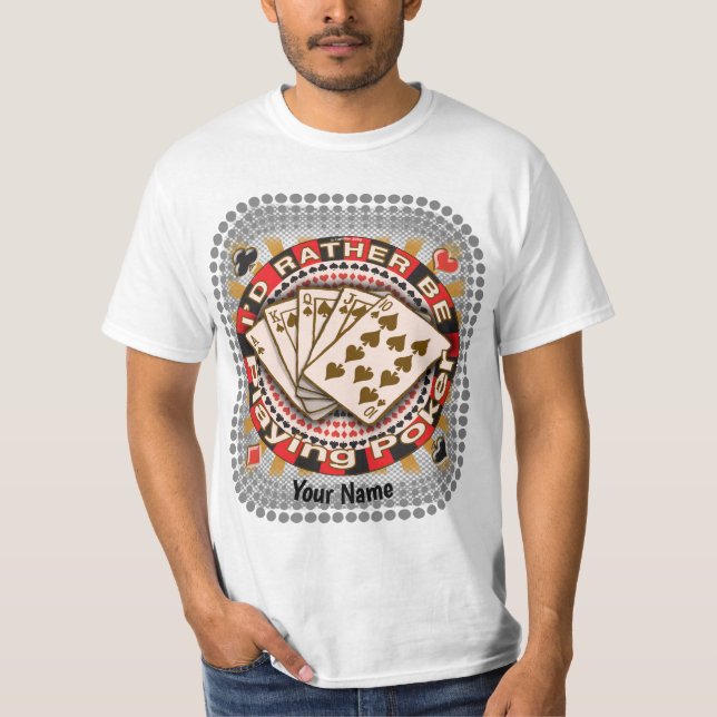 Camiseta Preferencialmente Play Poker (Frente)