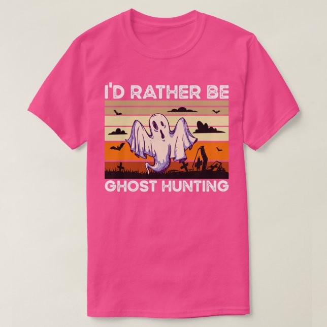 Camiseta Preferencialmente Ser Fantasma Caça (Frente do Design)