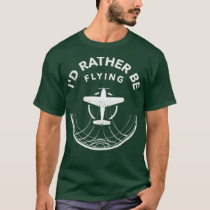 Camiseta Preferencialmentes De Id Retroativas Voam Aviador-