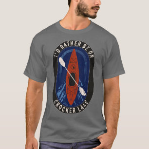 Camiseta Preferencialmentes Id Estarão Kayaking No Lago Cro