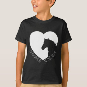 Camiseta Preferencialmentes Id Estarão No Cavalo Do Barn.