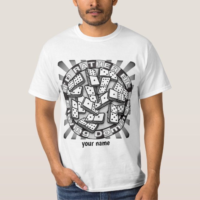 Camiseta Preferencialmentes Tocam Dominós (Frente)