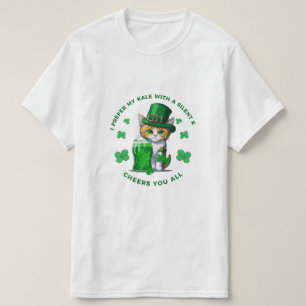 Camiseta Prefiro Minha Kale Com Uma Cerveja Engraçada E Sil