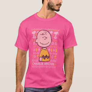 Camiseta Prefreado de Natal Charlie Brown Knit