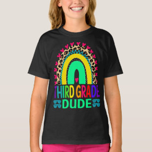 Camiseta Pregado Arco-Íris do Terceiro Grau Leopardo De Vo