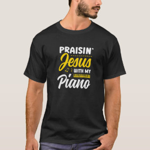 Camiseta Pregando Jesus Com Meu Piano Jogador Christian Bel