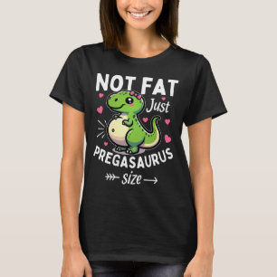 Camiseta Pregasaurus Dinossauro Gravidez T-Rex Piada Gorda