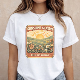 Camiseta Pregnancy Announcement Floral Summer Baby Reveal