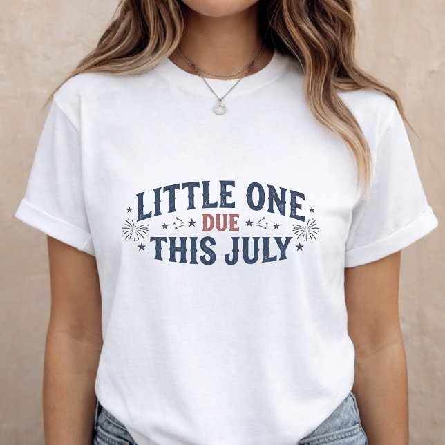 Camiseta Pregnancy Announcement Mom to Be 4th of July (Criador carregado)