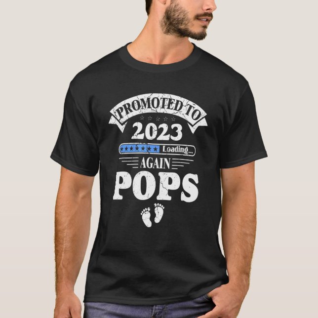 Camiseta Pregnancy Announcement Promoted To Pops Again 2023 (Frente)