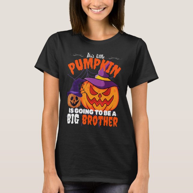 Camiseta Pregnancy This Little Pumpkin is going to be a big (Frente)