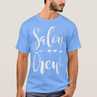 Camiseta prego de cosmetologia engraçado da equipe salgada