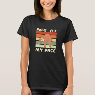 Camiseta Preguiça Ace Em Meu Ritmo Inspirational Sloth 6