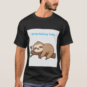 Camiseta Preguiça Adormecida em um Galho