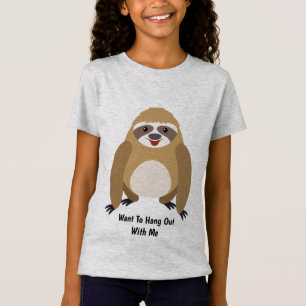Camiseta Preguiça animado bonito
