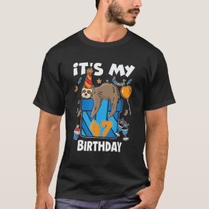 Camiseta Preguiça Aniversário Ele & Ela 47 Anos Homens & Mu