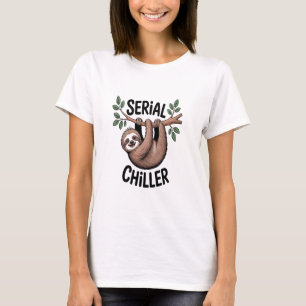 Camiseta Preguiça Assassina Serial Pendurada no Galho