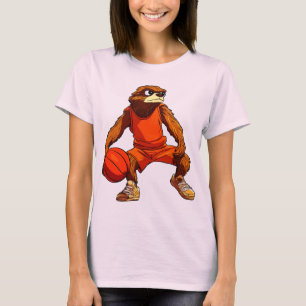 Camiseta Preguiça basquete / jogador de basquete preguiça