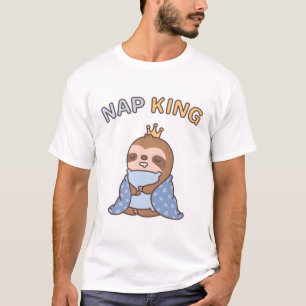Camiseta Preguiça Bonita e Sonolenta, Rei do Sono Engraçado