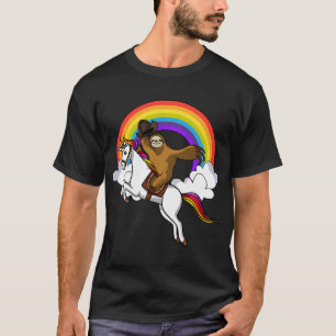 Camiseta Preguiça Cowboy Montando Unicórnio