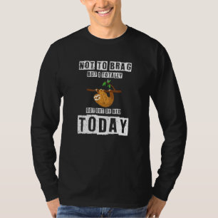 Camiseta Preguiça Dançando Não É Para Me Gabar Mas Eu Conse