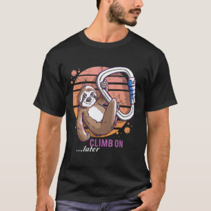 Camiseta Preguiça de Escalada de Rocha Bouldering Presente