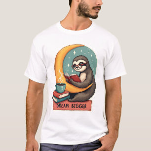 Camiseta Preguiça de Livro Antigo Amante da Leitura Design